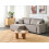 Beliani Corner Sofa Bed KARILA with Storage Fabric Taupe Right Hand 2
