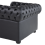 Beliani Armchair CHESTERFIELD Leather Black 6