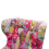 Beliani Wingback Chair MOLDE Fabric Fuchsia Pink 6