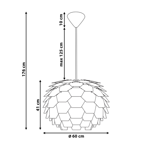 Beliani Pendant Lamp SEGRE Copper 2