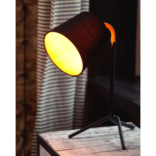 Beliani Desk Lamp MOOKI Adjustable Metal Black 1