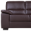 Beliani Sofa 2 Seater VOGAR Faux Leather Dark Brown 6