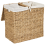 Beliani Laundry Basket LANGSON Wicker Natural 75 L 4