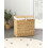 Beliani Laundry Basket LANGSON Wicker Natural 75 L 2