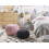 Beliani Pouffe CONRAD Cotton Pink 2
