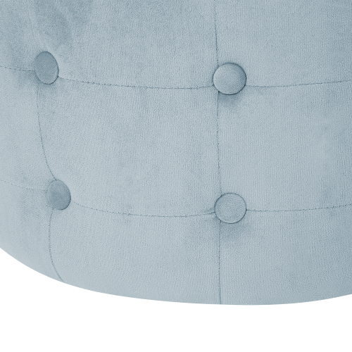 Beliani Pouffe TAMPA Velvet Light Grey 1