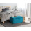 Beliani Storage Ottoman MICHIGAN Velvet Turquoise 4