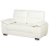 Beliani Sofa 2 Seater VOGAR Faux Leather Off-White 4