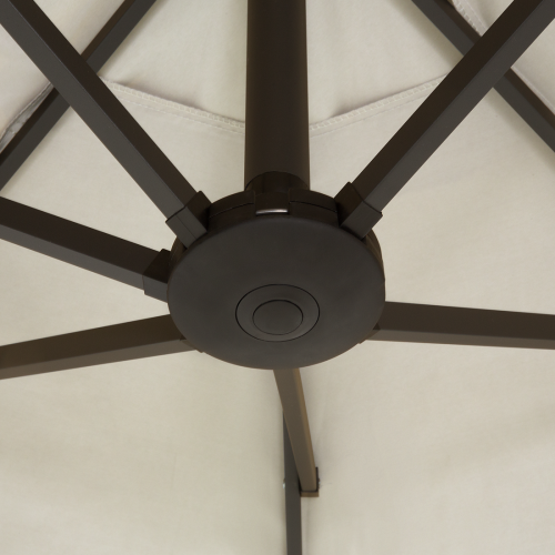 Beliani Patio Parasol 460 cm SIBILLA Beige 2