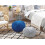 Beliani Pouffe CONRAD Cotton Navy Blue 2