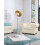 Beliani Armchair CHESTERFIELD Leather Light Beige 4