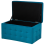Beliani Storage Ottoman MICHIGAN Velvet Turquoise 3