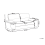 Beliani Sofa 3 Seater VOGAR Faux Leather Off-White 3