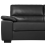 Beliani Sofa 3 Seater VOGAR Faux Leather Black 8