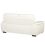 Beliani Sofa 3 Seater VOGAR Faux Leather Off-White 5