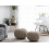 Beliani Pouffe CONRAD Cotton Light Beige 2