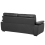 Beliani Sofa 3 Seater VOGAR Faux Leather Black 7