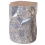 Beliani Side Table GORDON Teak Wood Silver 2