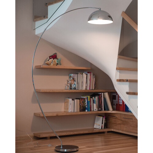 Beliani Floor Lamp KAMA Metal Silver 1