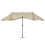 Beliani Patio Parasol 460 cm SIBILLA Beige 8