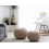Beliani Pouffe CONRAD Cotton Light Beige 2