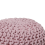 Beliani Pouffe CONRAD Cotton Pink 4