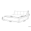 Beliani Bed Fabric NANTES 180 x 200 cm (Super King) Light Grey 4