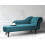 Beliani Right-Hand Chaise Longue NIMES Velvet Teal 2