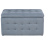 Beliani Storage Ottoman MICHIGAN Velvet Light Grey 4