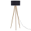 Beliani Floor Lamp NITRA Oak Wood Black 4