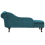 Beliani Right-Hand Chaise Longue NIMES Velvet Teal 6