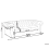 Beliani Sofa 3 Seater CHESTERFIELD Fabric Light Green 5