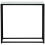 Beliani Console Table DELANO Tempered Glass Marble/ Black 4