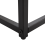 Beliani Console Table DELANO Tempered Glass Marble/ Black 6