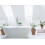 Beliani Freestanding Bathtub NEVIS 1700 x 800 mm White 2