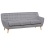 Beliani Sofa 3 Seater MOTALA Fabric Light Grey 5