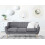 Beliani Sofa 3 Seater MOTALA Fabric Light Grey 3