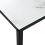 Beliani Console Table DELANO Tempered Glass Marble/ Black 5