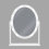Beliani Dressing Table Mirror LED ROSTRENEN White 2