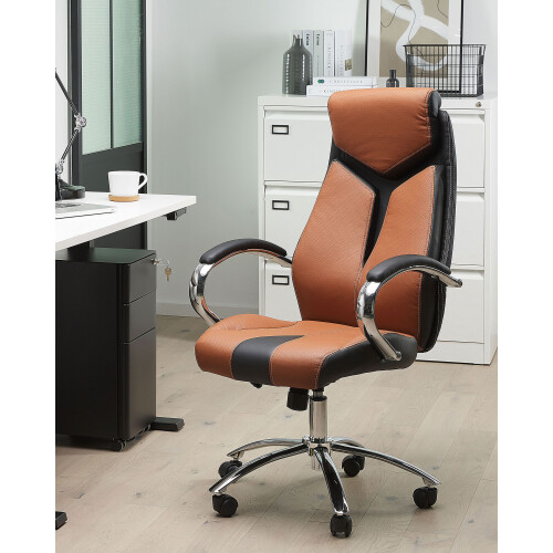Beliani Office Chair FORMULA Brown 1