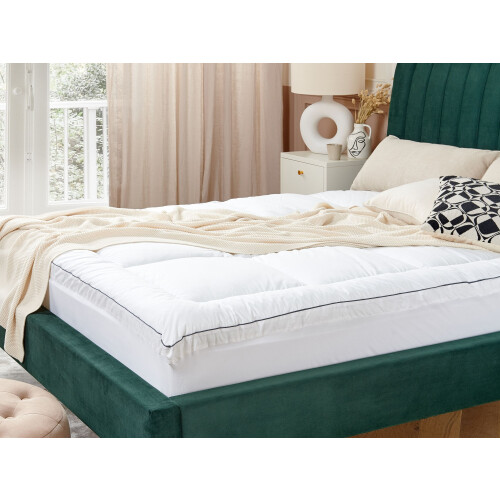 Beliani Polyester Mattress Topper MULHACEN 140 x 200 cm (EU Double) 1