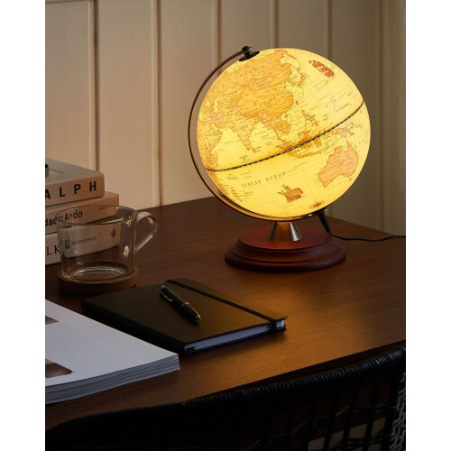 Beliani Globe LED VESPUCCI 30 cm Yellow 1