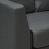 Beliani Curved Sofa 7 Seater ROTUNDE Fabric Dark Grey 4