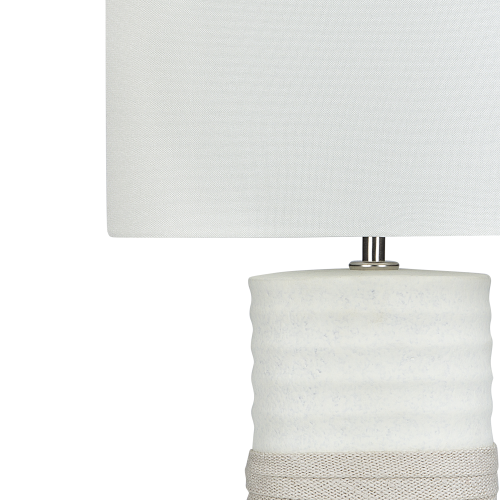 Beliani Table Lamp NAVIA Porcelain Light Beige 1