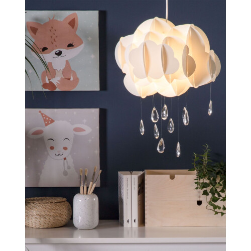 Beliani Pendant Lamp AILENNE White 1