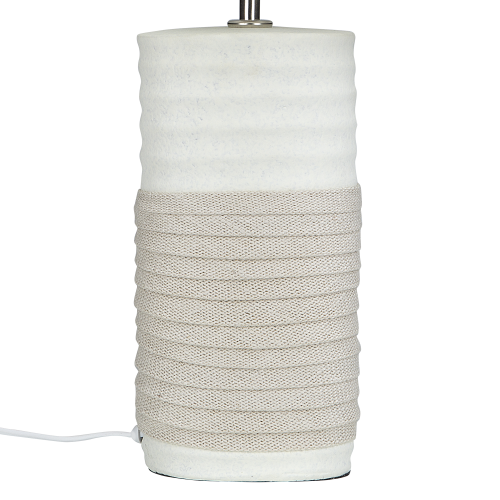 Beliani Table Lamp NAVIA Porcelain Light Beige 2