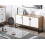 Beliani Cabinet NUEVA Light Brown/ White 3