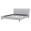Beliani Bed Fabric SAVERNE 180 x 200 cm (EU Super King) Light Grey 2