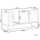 Beliani Cabinet NUEVA Light Brown/ White 4