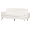 Beliani Sofa Bed 3 Seater VETTRE Velvet Off-White 4